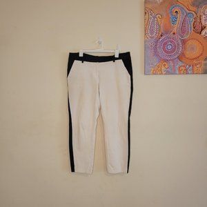 White and black ankle length pants size 16W